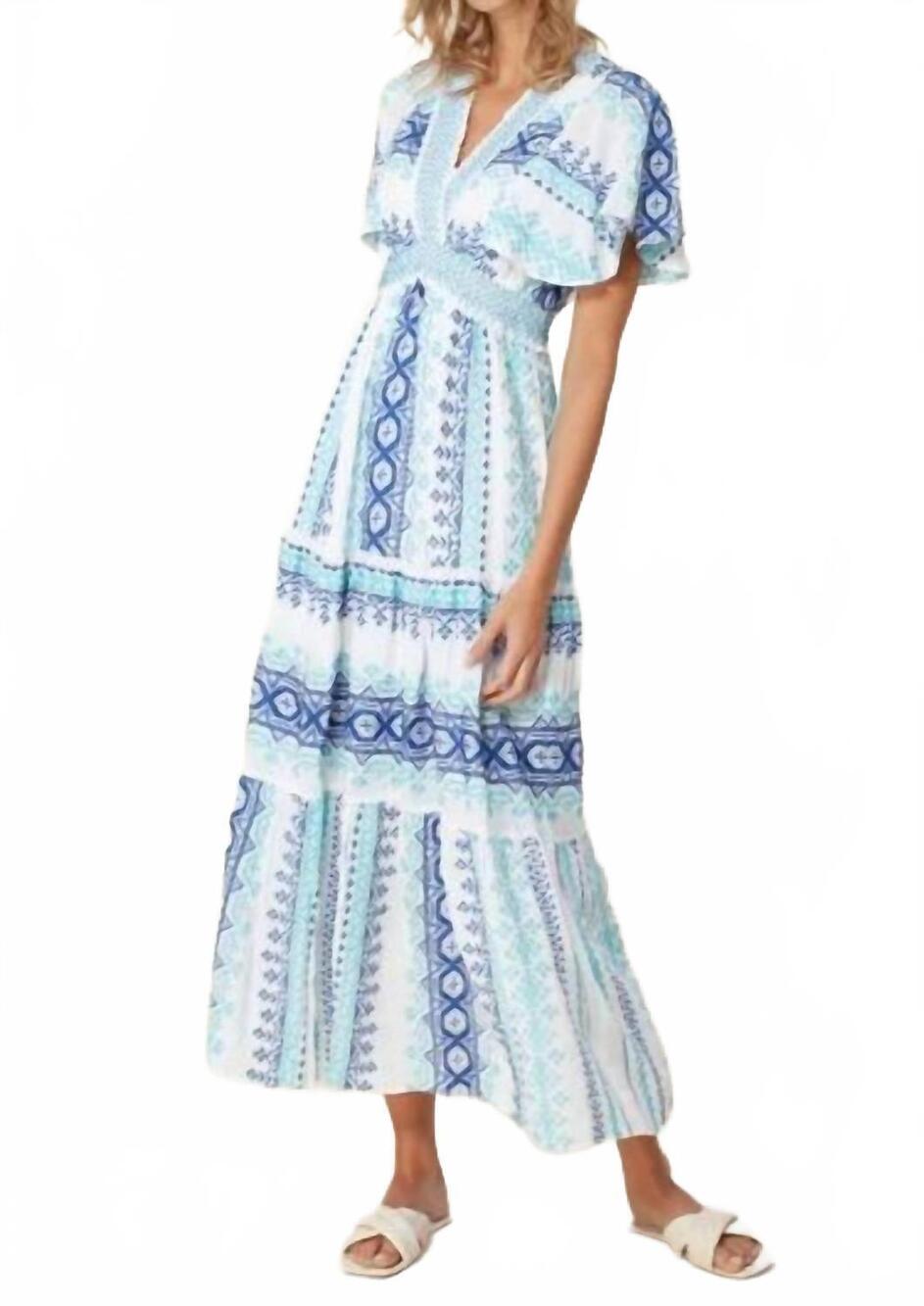 NEW HALE BOB women's pruie embroidered maxi dress in hale bob